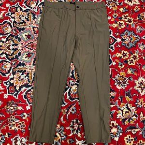 Mens Theory Curtis Drawstring Dress Pant Olive 38